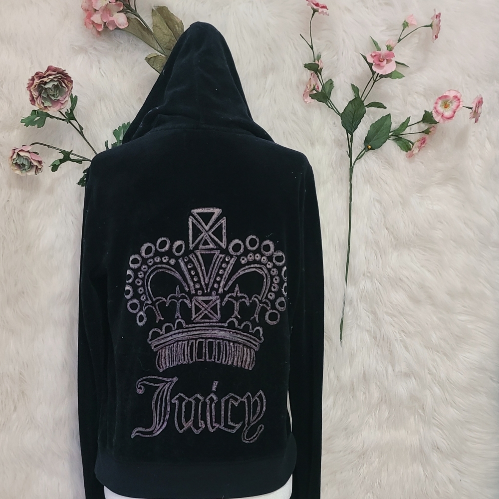 Black juicy couture tracksuit hoody